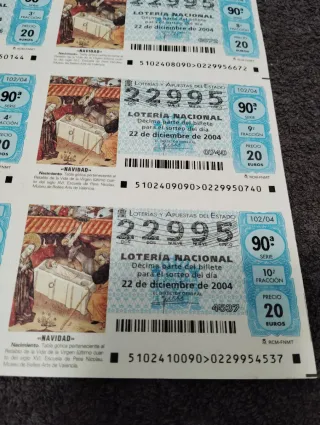 860 décimos Lotería Nacional 10€