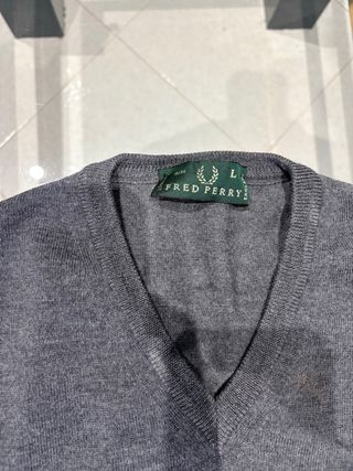 Gilet Fred Perry Grigio Uomo