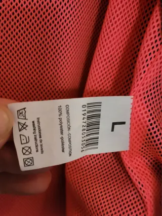 Cortavientos mujer negro y rosa Talla L