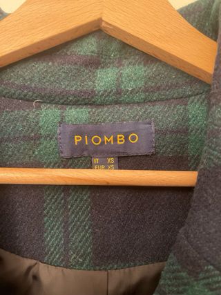 Cappotto tartan PIOMBO oversize