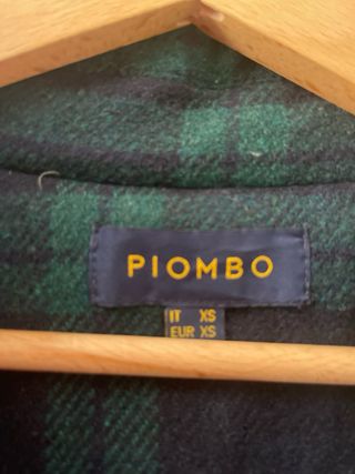 Cappotto tartan PIOMBO oversize