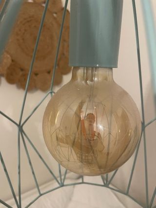 Lámpara Techo Turquesa Geométrica