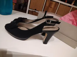 Zapatos Dura&Dura Negro Tacon Talla 38