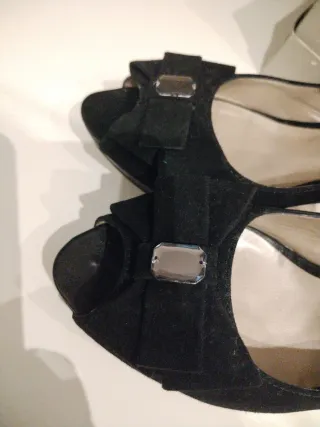 Zapatos Dura&Dura Negro Tacon Talla 38