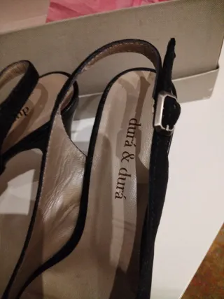 Zapatos Dura&Dura Negro Tacon Talla 38