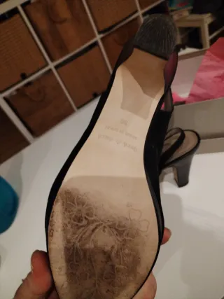 Zapatos Dura&Dura Negro Tacon Talla 38