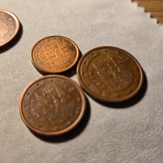 LOTE 17 _ 9 Monedas 1, 2, 5 céntimos ESPAÑA  99_01