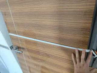 Puerta interior estilo palisandro