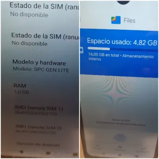 Móvil SPC GEN LITE Azul