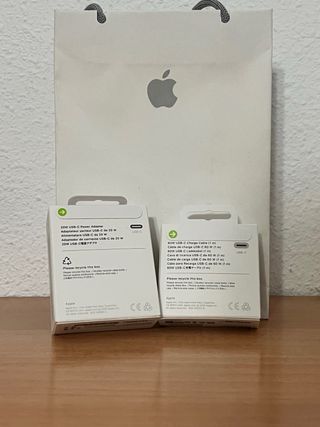 Cargador iphone completo original apple nuevo