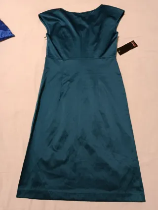 Abito elegante donna blu petrolio