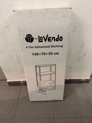 3 Estanterías LOVENDO 4 Niveles Galvanizada