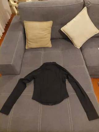 Casaco desportivo feminino preto S