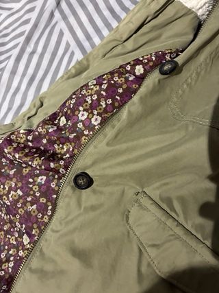 Chaqueta verde caqui niña talla 9-10 años