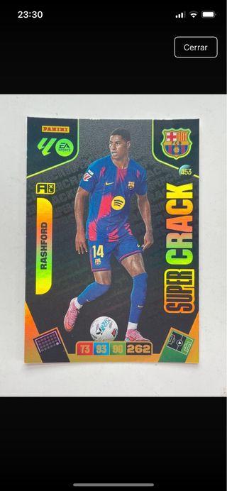 Cromo Rashford SuperCrack Panini