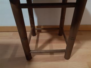 Mesita redonda rustica