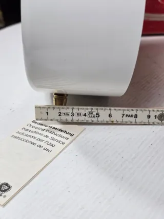 Orologio sveglia vintage anni '80 bianco