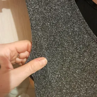 Tuta intera argento e nera