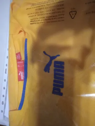 Camiseta Puma Veneno Talla XXL Amarilla y Azul