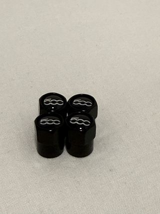 Tapones Válvula Fiat 500 Rojo / Negro