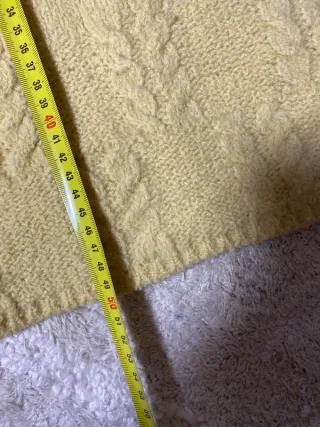 Jersey vintage lana cuello alto amarillo