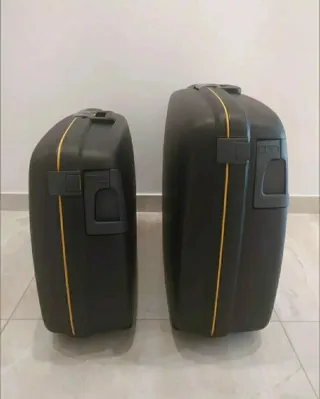 Set 2 Valigie Nere con Combinazione