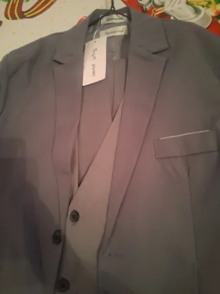 2 Trajes de Hombre Azul y Plateado