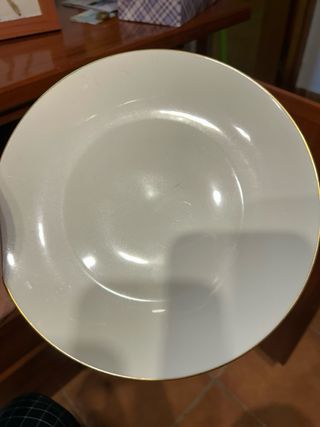 Conjunto 2 Vajillas Cerámica y Madera