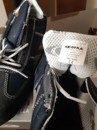 Zapatos de seguridad Cofra azul/gris