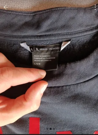 Sudadera AX Armani Exchange Negra