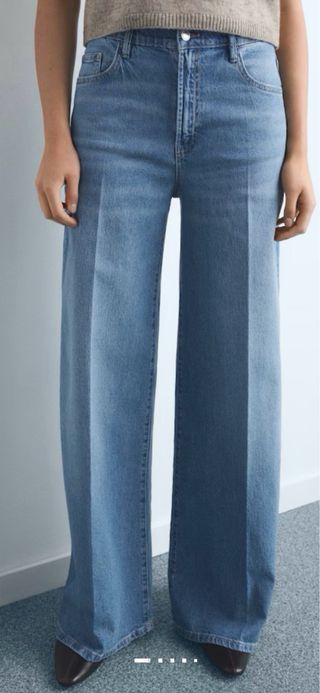 Jeans Wide Leg tiro alto