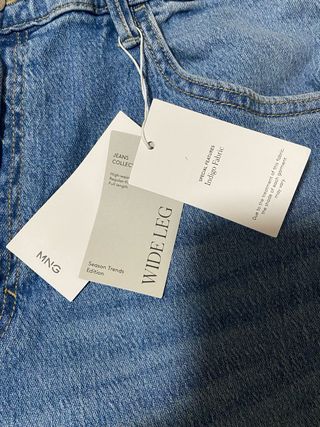 Jeans Wide Leg tiro alto