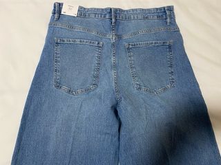 Jeans Wide Leg tiro alto