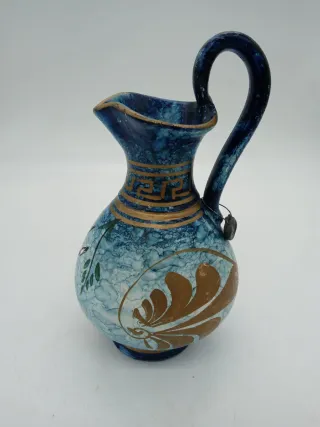 Vasetto Greco Dipinto Blu