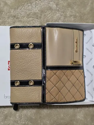 Cartera Braccialini Beige y Marrón Nueva