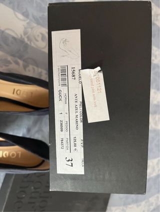 Zapatos de tacón Lodi negros y dorados Con caja