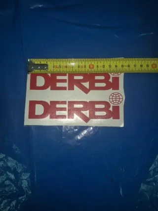 Pegatinas Derbi Rojas para deposito