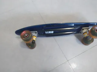 Patinete Penny skate azul transparente con luces