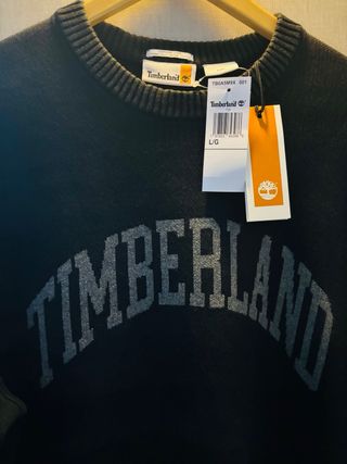 Jersey Timberland Negro Gris Talla L. NUEVO