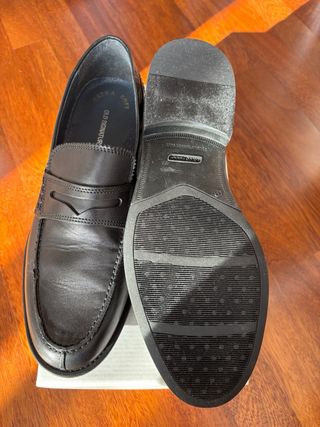 Mocassini uomo pelle nera tg. 45