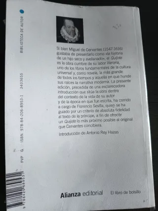 Libro Don Quijote de la Mancha 1 Cervantes Saavedr