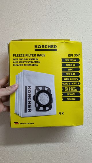 Bolsas filtro Kärcher KFI 357 (4 uds)