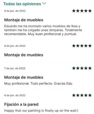 Montaje e instalación profesional de mobiliario