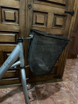 Cesta Bicicleta Negra Malla