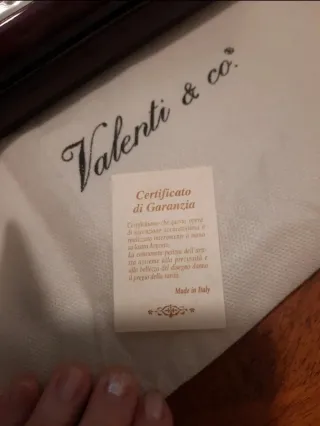 Cofanetto Valenti Argento e Legno