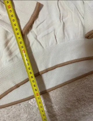 Jersey Tommy Hilfiger Crema V-Neck Logo