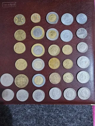 Lote de monedas antiguas