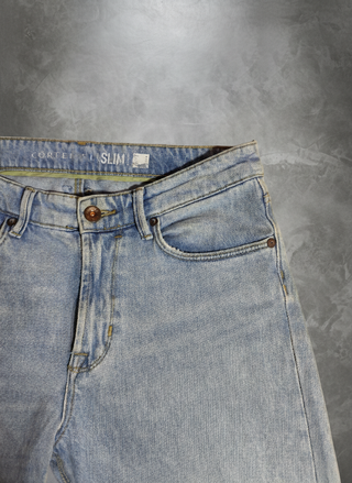 Vaqueros Cortefiel Slim Fit Azul Claro Talla 40