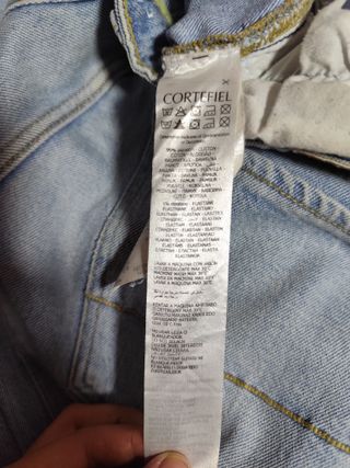 Vaqueros Cortefiel Slim Fit Azul Claro Talla 40