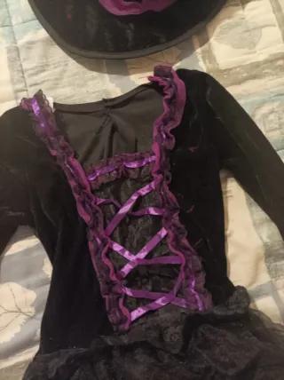 Disfraz Bruja Niña con Sombrero